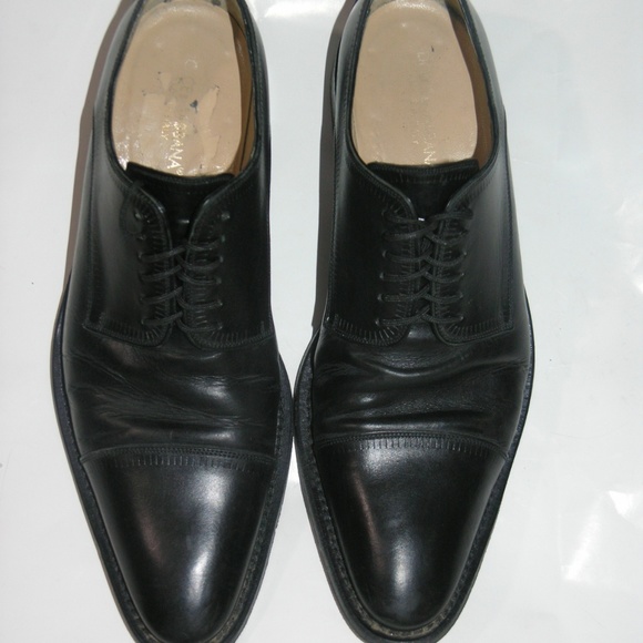 Dolce & Gabbana Black Leather Men Lace Up Oxfords Size 7.5 main image 8